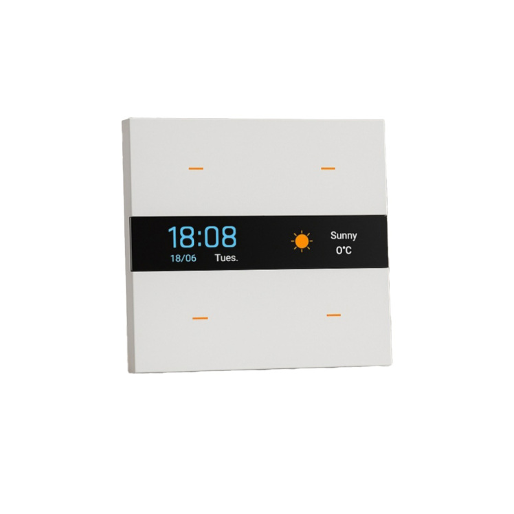 کلید 4 پل هوشمند پیانویی LCD لیبل دیجیتال
