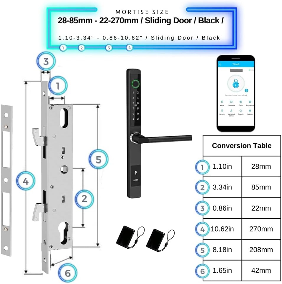 دستگیره هوشمند UPVC مدل پالرمو | Palermo