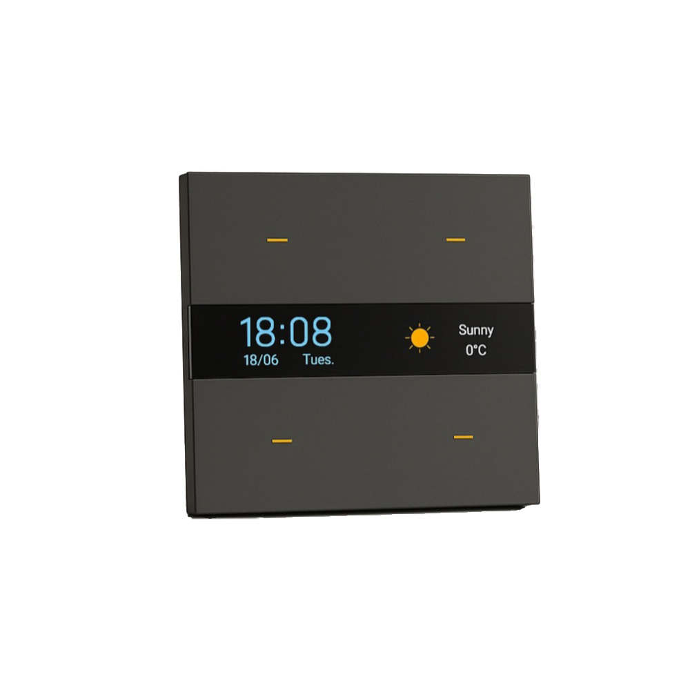  کلید 4 پل هوشمند پیانویی LCD لیبل دیجیتال 