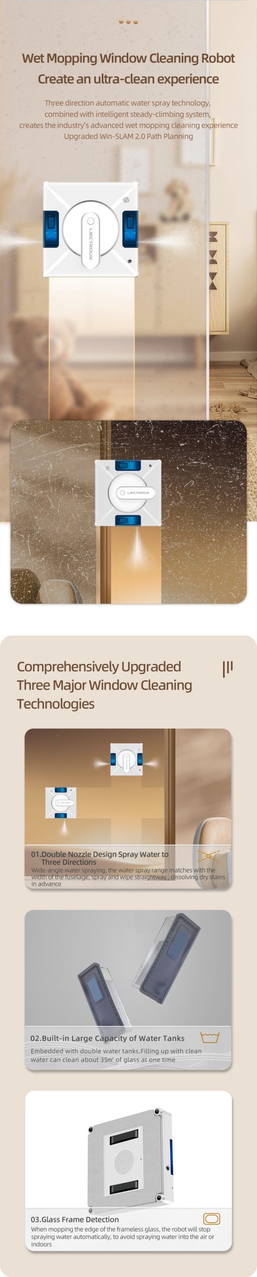  شیشه پاک کن رباتیک Liectroux مدل YW509 