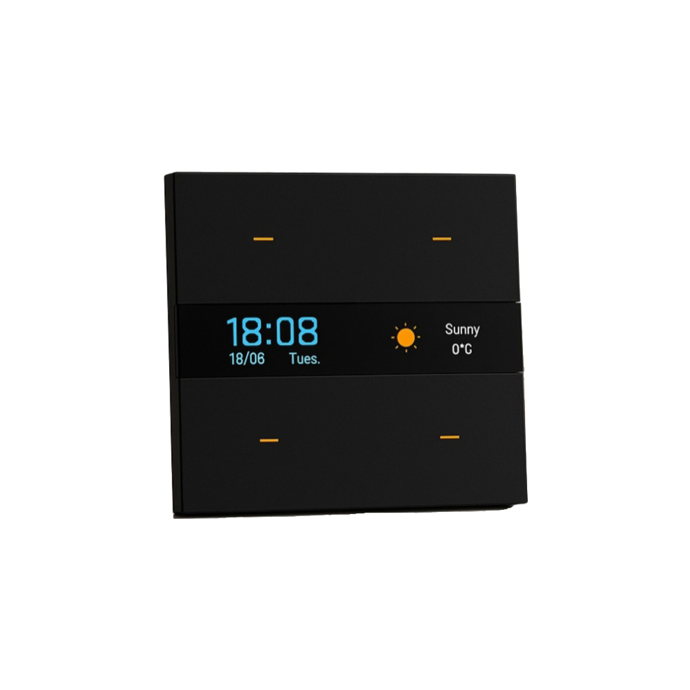  کلید 4 پل هوشمند پیانویی LCD لیبل دیجیتال 